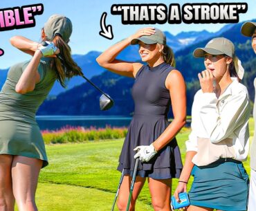 Every Negative Word Adds a Stroke!? | Golf Girl Games 2v2 Challenge Every Negative Word Adds a Stroke!? | Golf Girl Games 2v2 Challenge