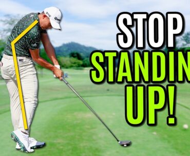 This Trick Finally Fixes Standing Up In The Golf Swing