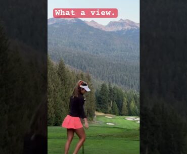 Sabrina is so fun to watch #golfswing #golftechnique #girlgolfers