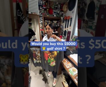 Vintage Golf Shopping in Japan - $5000 Tiger Woods shirt #golfclothes #japan #vintageshopping