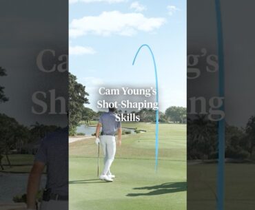 Cam Young’s shot-shaping skills 🔥 Cam Young’s shot-shaping skills 🔥