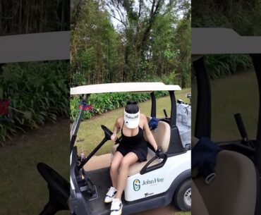 Amazing Golf Swing you need to see | Golf Girl awesome swing | Golf shorts | Ruth