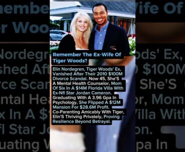 remember the ex-wife of Tiger Woods? Elin Nordegren. #shorts #celebrity #hollywood