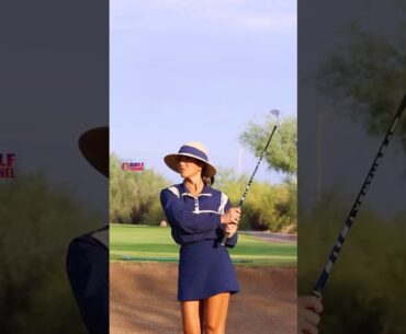 Amazing Golf Swing you need to see | Golf Girl awesome swing | Golf shorts | Alexandra Harju