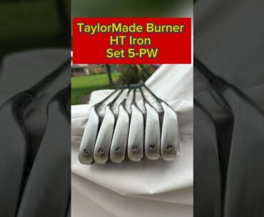FOR SALE 187.47$ TaylorMade Burner HT Iron Set 5-PW RH Stiff Flex Winn Dri-Tac Grips