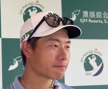 Mix zone interview with Gunn Charoenkul / SJM MACAO OPEN 2025 / #asiantour #golf