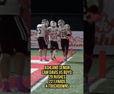 Ashland RB Cam Davis Goes OFF in Rivalry Game #HighSchoolFootball #Highlights #Touchdown