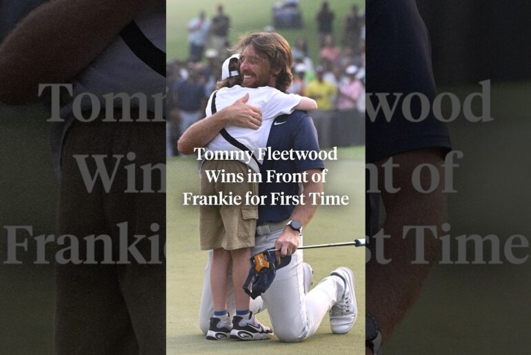Tommy Fleetwood wins in front of Frankie for the first time 💛 Tommy Fleetwood wins in front of Frankie for the first time 💛