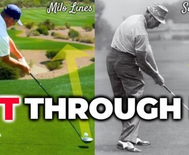 PLEASE Stop Hitting At The Golf Ball! (Sam Snead Says Hit Through It Like This) PLEASE Stop Hitting At The Golf Ball! (Sam Snead Says Hit Through It Like This)
