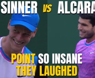This Alcaraz - Sinner point was so ridiculous they laughed (Indian Wells 2024)