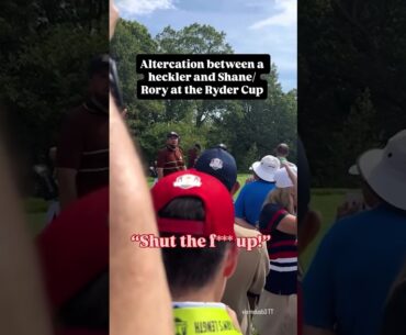 A heckler yelled out to Rory as he was approaching his ball on the teeing ground A heckler yelled out to Rory as he was approaching his ball on the teeing ground