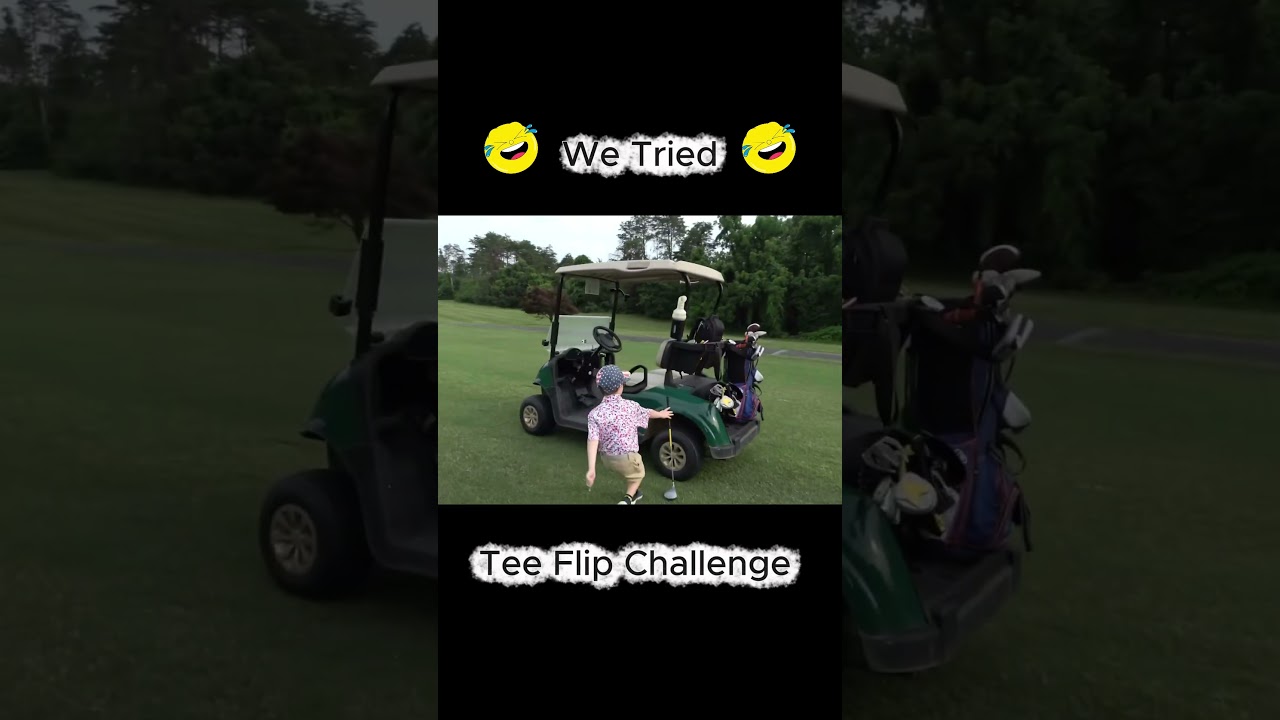 The Good Good Golf Tee Flip Challenge? It was tough The Good Good Golf Tee Flip Challenge? It was tough
