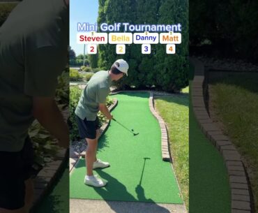 BELLA’S BACK! Mini Golf Tournament #6 (Hole 2) #golf #minigolf #viral