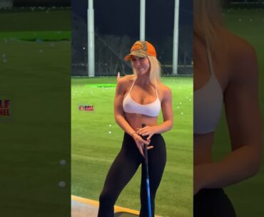 Amazing Golf Swing you need to see | Golf Girl awesome swing | Golf shorts |  Becy