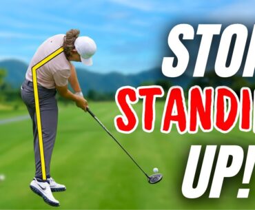 This Finally Fixes Standing Up In The Golf Swing