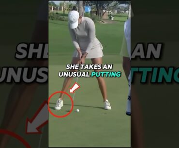 She putts like THIS?!😳