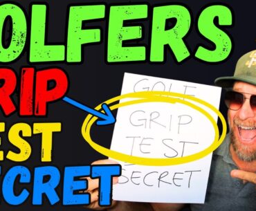 Take This Test: Your Golf Grip Is the Problem. Take This Test: Your Golf Grip Is the Problem.