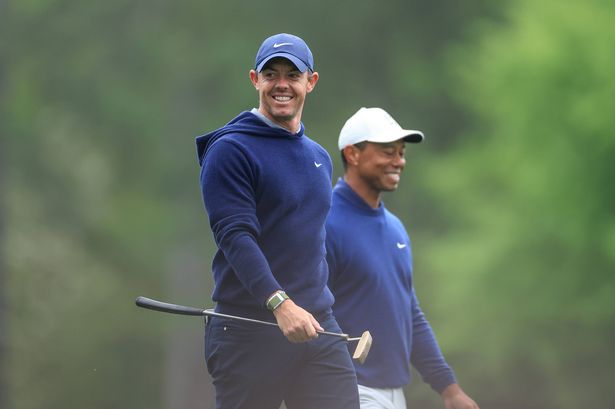 Rory McIlroy and Tiger Woods