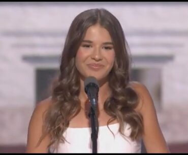 Trump's grandchild, Kai Trump, addresses RNC