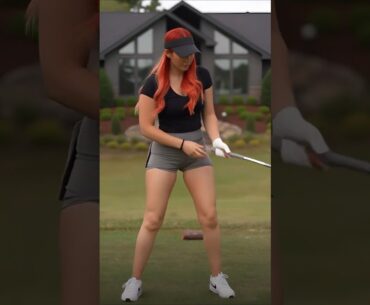 You Have to See This Golf Swing | Golf Girl’s Awesome Form | #Shorts  #femalegolfer #golfswing