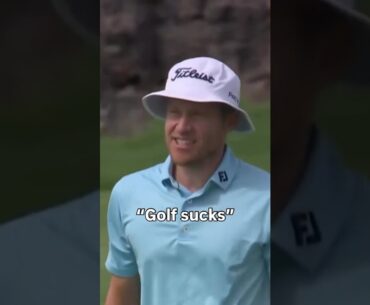 “Golf sucks” 😅 This Peter Malnati moment is priceless “Golf sucks” 😅 This Peter Malnati moment is priceless