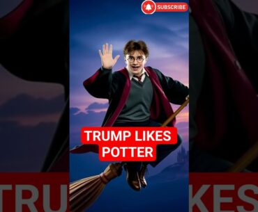 Trump Replaces Carts With Harry Potter Broomsticks  - AI Video #donaldtrump #harrypotter #aivideo