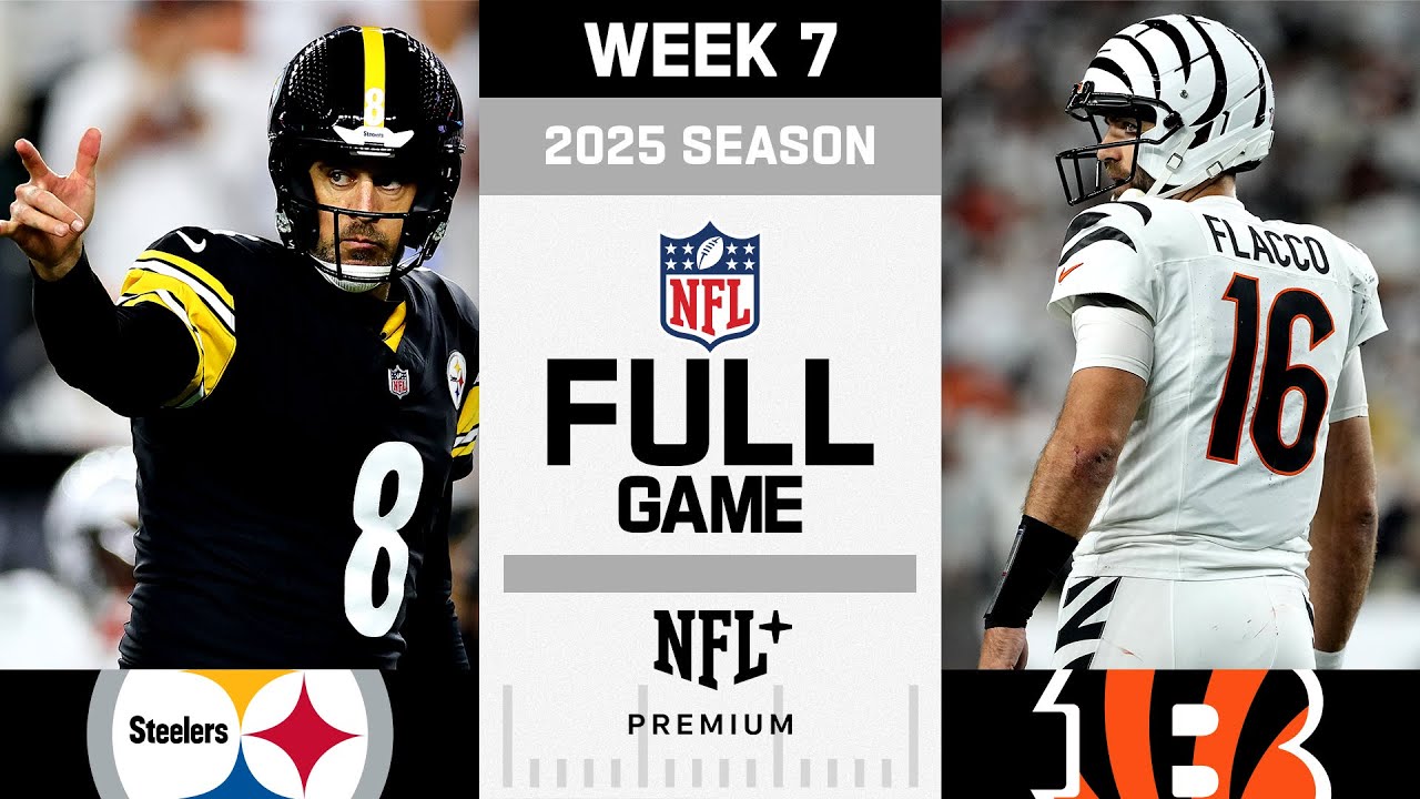 Rodgers vs. Flacco! Pittsburgh Steelers vs. Cincinnati Bengals FULL GAME | NFL 2025 Season Week 7 Rodgers vs. Flacco! Pittsburgh Steelers vs. Cincinnati Bengals FULL GAME | NFL 2025 Season Week 7