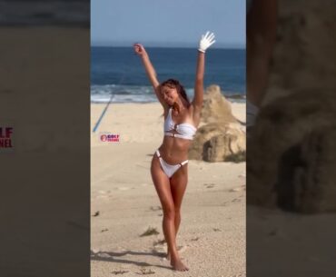 Amazing Golf Swing you need to see | Golf Girl awesome swing | Golf shorts |