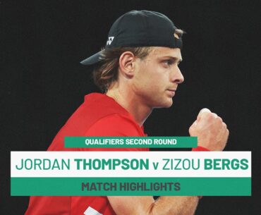 Jordan Thompson v Zizou Bergs | Australia v Belgium | 2025 Davis Cup Qualifiers 2R Match Highlights