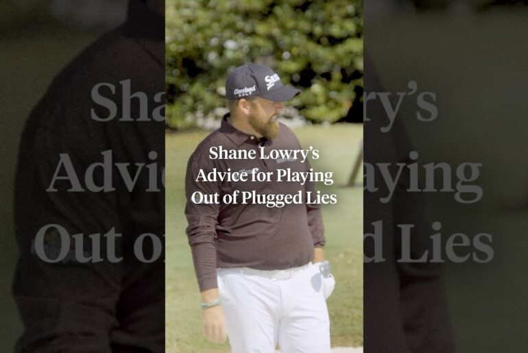 Shane Lowry’s advice for playing out of a plugged lie in a bunker 🙌 Shane Lowry’s advice for playing out of a plugged lie in a bunker 🙌