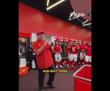 Andy Reid & Travis Kelce Fired Up in Chiefs Locker Room Speech After Taking Down Lions on SNF