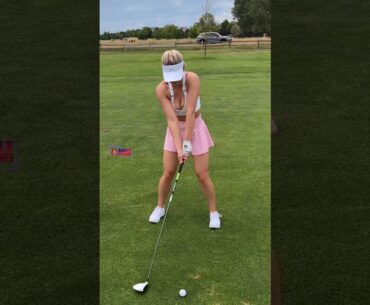 Amazing Golf Swing you need to see | Golf Girl awesome swing | Golf shorts | Brooke