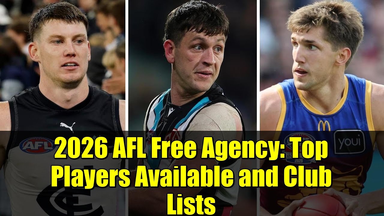 2026 AFL Free Agency: Top Players Available and Club Lists 2026 AFL Free Agency: Top Players Available and Club Lists