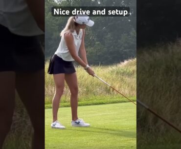 Now on the tee box. Titleist girl #girlgolfers #golfgear #golftechnique Now on the tee box. Titleist girl #girlgolfers #golfgear #golftechnique