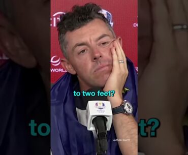This answer from Rory was gold  #shorts #golf #rydercup This answer from Rory was gold  #shorts #golf #rydercup