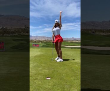 Amazing Golf Swing you need to see | Golf Girl awesome swing | Golf shorts | Tabitha Gryczewski