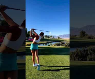 Amazing Golf Swing you need to see | Golf Girl awesome swing | Golf shorts | Addison Farley
