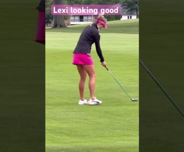 Party in pink and a nice shot. #golfswing #girlgolfers #golf Party in pink and a nice shot. #golfswing #girlgolfers #golf