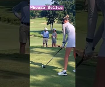 Nellie had the perfect swing #golf #golfskill #girlgolfers #golfer Nellie had the perfect swing #golf #golfskill #girlgolfers #golfer