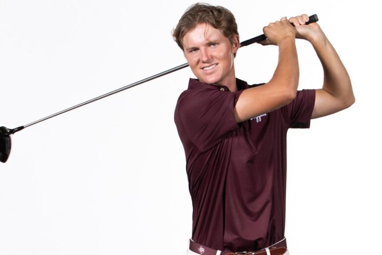 Men’s Golf Finishes Fall Slate at Steelwood Collegiate – Texas A&M Athletics Aaron Pounds blasts a drive at the Ben Hogan Collegiate Invitational