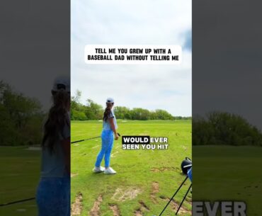 Anyone else grow up with a baseball dad?? #baseball #golf #golftok #golfgirl #golfswing #golfer Anyone else grow up with a baseball dad?? #baseball #golf #golftok #golfgirl #golfswing #golfer