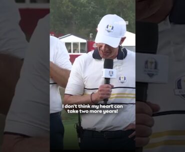 The chants for Luke Donald to stay two more years! 😅