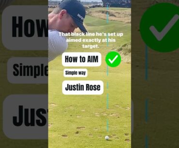 Instant AIM fix! Justin Rose uses this on ever shot #golf #golfswing #golfpassion #golfinstruction