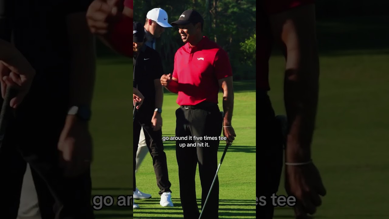 Tiger Woods decided to put Collin Morikawa into a spin cycle before using his driver. 😂 Tiger Woods decided to put Collin Morikawa into a spin cycle before using his driver. 😂
