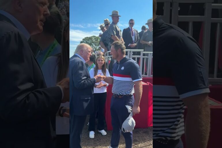 Spent the day with my Grandpa at the Ryder Cup! #shorts #trump #rydercup Spent the day with my Grandpa at the Ryder Cup! #shorts #trump #rydercup