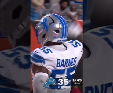 Derrick Barnes FORCES a Bengals SAFETY ‼️