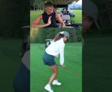 Best looking swing #noobsplaygolf #golfgirlgames #golftournament #golfdomgolf #golfer