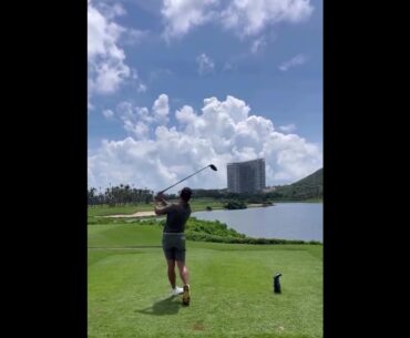 Hitting Drives, Practice Day Hainan Open 2025