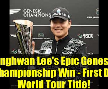 Junghwan Lee's Epic Genesis Championship Win - First DP World Tour Title!