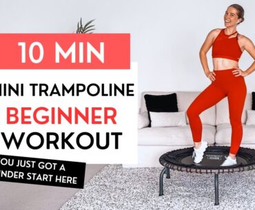 10-Minute Beginner Mini Trampoline Workout | Low-Impact Rebounder Routine with Jump&Jacked